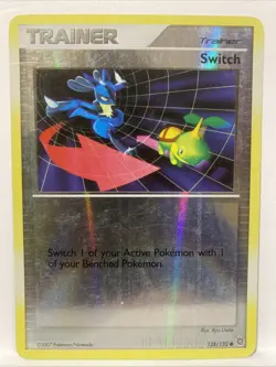 1x Switch - 93/100 - Common - Reverse Holo Lightly Played Pokemon Diamond & Pear - Image 1