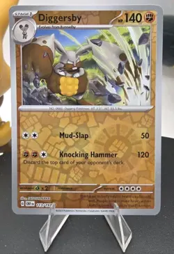 Diggersby 113/197 SV03: Obsidian Flames Reverse Holo - Free Shipping NM Pokemon - Image 1