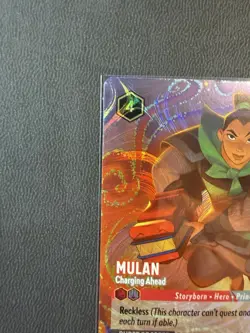 Disney Lorcana Challenge Mulan Charging Ahead HoloFoil Promo Card 7/C2 EN 8 - Image 5