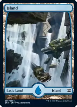Island (269) FOIL Zendikar Rising PLD Basic Land MAGIC GATHERING CARD ABUGames - Image 1