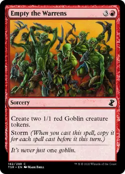 Empty the Warrens FOIL Time Spiral Remastered NM Red Common MAGIC CARD ABUGames - Image 1