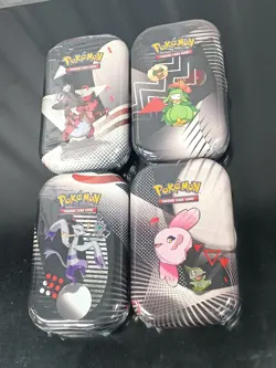 4 Total- Pokemon Black Bolt White Flare Mini Tin - Brand New Sealed- In Hand - Image 3