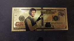 Billet Star Wars Han Solo OR Collector Gold Banknote card carte Goodies Ticket - Image 1