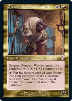 Grenzo, Dungeon Warden Time Spiral Remastered NM Black Red Special CARD ABUGames - Image 1