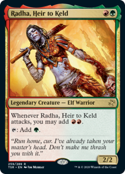 Radha, Heir to Keld FOIL Time Spiral Remastered NM Red Green Rare CARD ABUGames - Image 1