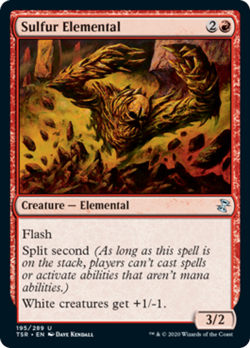 Sulfur Elemental FOIL Time Spiral Remastered NM Red Uncommon MAGIC CARD ABUGames - Image 1