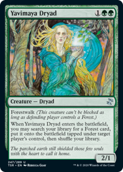 Yavimaya Dryad FOIL Time Spiral Remastered NM Green Uncommon MAGIC CARD ABUGames - Image 1