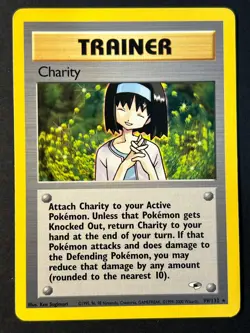 Charity 99/132 - Gym Heroes - Rare Pokemon Card Near Mint - - Image 1
