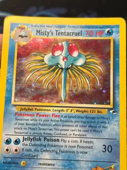 Misty's Tentacruel 10/132 Gym Heroes Holo Rare - Pokemon Card MP - Image 5