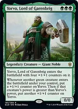 Yorvo, Lord of Garenbrig Throne of Eldraine NM Green Rare MAGIC CARD ABUGames - Image 1