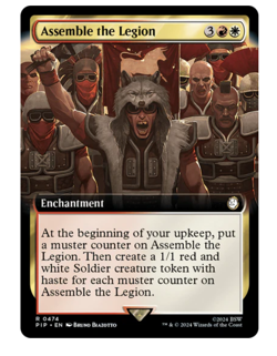 Assemble the Legion - Extended Art Fallout MTG - Image 1