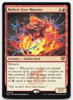 Molten-Core Maestro 125 Rare Secrets of Strixhaven Magic: The Gathering NM - Image 1