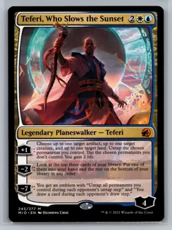 Teferi, Who Slows the Sunset Prerelease Cards #245 Magic MTG - Image 1