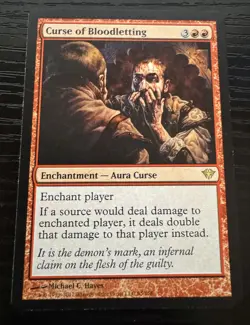 Curse of Bloodletting - Dark Ascension Magic the Gathering MTG - Image 1