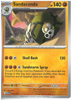 Pokemon TCG - McDonald’s 2023 Promos - Sandaconda - 10/15 - Mint - Image 1