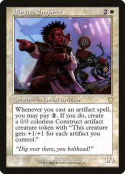 Digsite Engineer (Retro Frame) - BRC Rare - MTG Magic Pack fresh - Image 1