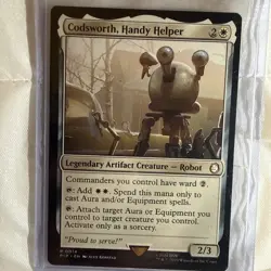 1 x Codsworth, Handy Helper - Universes Beyond: Fallout - NM-Mint - MTG - Image 2