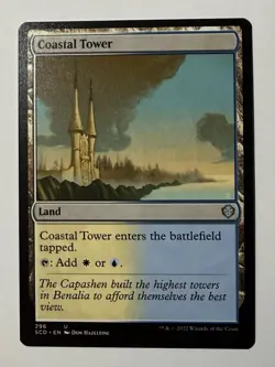 Coastal Tower #296 (NM) Starter Commander SCD Magic MTG - Image 1