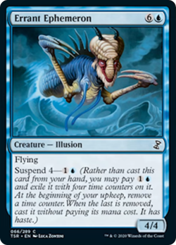 Errant Ephemeron FOIL Time Spiral Remastered NM Blue Common MAGIC CARD ABUGames - Image 1