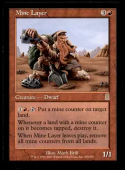 Mine Layer LP Light Play Odyssey MTG [6358] - Image 1