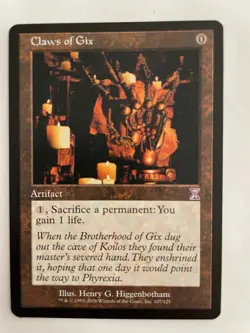 2006 MTG TIME SPIRAL: TIMESHIFTED #107 CLAWS OF GIX (NM) - Image 1