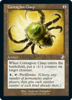 Contagion Clasp Time Spiral Remastered NM Artifact Special MAGIC CARD ABUGames - Image 1