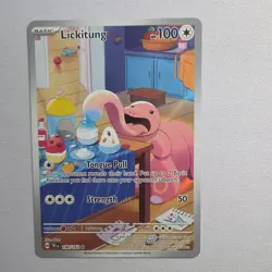 Pokemon TCG Lickitung 180/162 SV05 Temporal Forces Illustration Rare Holo Card - Image 1