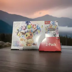 Pokemon TCG: COSTCO 2-Pack Prismatic Evolutions ETB & Booster Bundle New Sealed! - Image 1