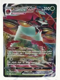 Orbeetle VMAX 021/185 Vivid Voltage Holo Ultra Rare Card Pokemon TCG NM - Image 1