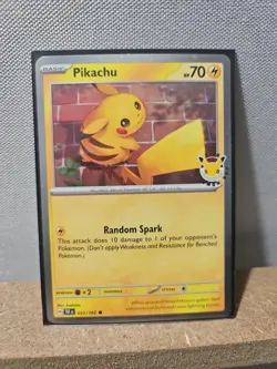 Pokemon Day 2026 30 Pikachu Stamped Promo Card 051/162 - Image 1