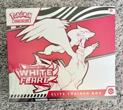 Pokemon TCG Scarlet & Violet White Flare Elite Trainer Box Factory Sealed ETB - Image 1
