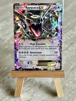 Pokemon TCG Rayquaza EX XY69 Black Star Promo Holo (English) HP/Damaged - Image 1
