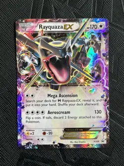 Pokemon TCG Rayquaza EX XY69 Black Star Promo Holo (English) HP/Damaged - Image 3