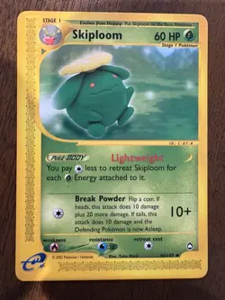 Pokemon TCG Skiploom Aquapolis 60/147 Regular Card - Image 1