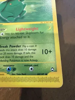 Pokemon TCG Skiploom Aquapolis 60/147 Regular Card - Image 5