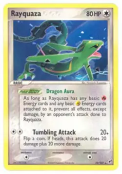 Lightly Played, English Pokemon Regular Rayquaza - 22/107 - Rare EX Deoxys - Image 1