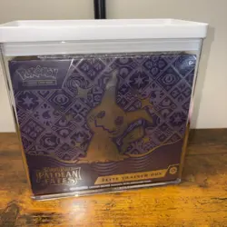 Paldean Fates Pokemon Center Elite Trainer Box: Sealed with Acrylic Case - Image 1