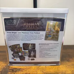 Paldean Fates Pokemon Center Elite Trainer Box: Sealed with Acrylic Case - Image 3
