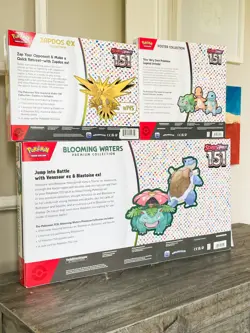Pokemon 151 Blooming Waters, Zapdos ex Box & Poster Collection (19 packs) - Image 5