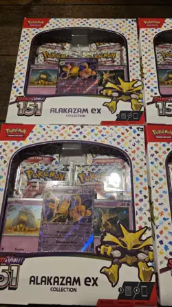 Pokemon 151 Box Alakazam ex Box Box Sealed Lot Of 4 - Image 3