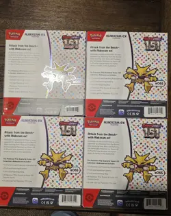 Pokemon 151 Box Alakazam ex Box Box Sealed Lot Of 4 - Image 4