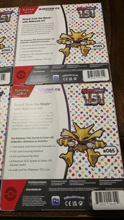 Pokemon 151 Box Alakazam ex Box Box Sealed Lot Of 4 - Image 5