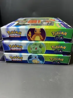 Pokemon GO Pin Collection Set of 3 Charmander Squirtle Bulbasaur Factory SEALED - Image 1