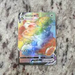 Pokemon Snorlax VMAX Full Art Secret Rare Holo 340 HP 206/202 Sword & Shield - Image 1