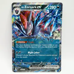 N's Zoroark EX 137/217 Pokemon ME: Ascended Heroes Double Rare Holo 2026 NM - Image 1