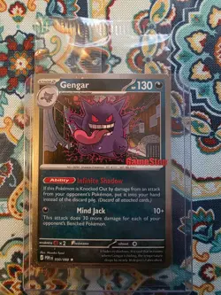 Pokemon Gengar GameStop Exclusive Promo Holo 130 HP Card 050/088 Mind Jack - Image 3