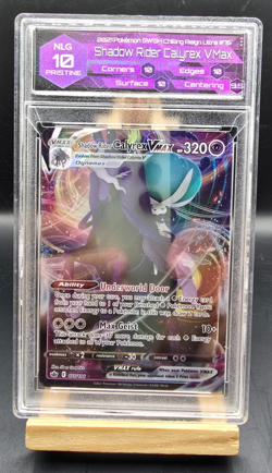 2021 Pokemon SWSH Chilling Reign Shadow Rider Calyrex VMAX #075/198 - Image 1