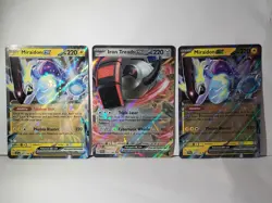 Miraidon 081/198 X2, Iron Treads 143 Pokemon TCG 3 Scarlet & Violet ex Lot - Image 1