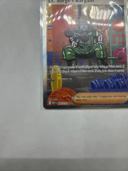 Pokemon TCG Mega Evolutions Trainer Lt. Surge's Bargain Card 185/132 NM - Image 2