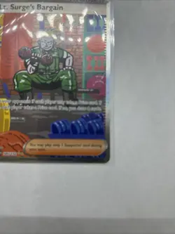 Pokemon TCG Mega Evolutions Trainer Lt. Surge's Bargain Card 185/132 NM - Image 3